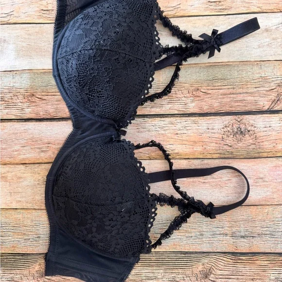 Savage X Fenty Black Lace Bra - Picture 2 of 5